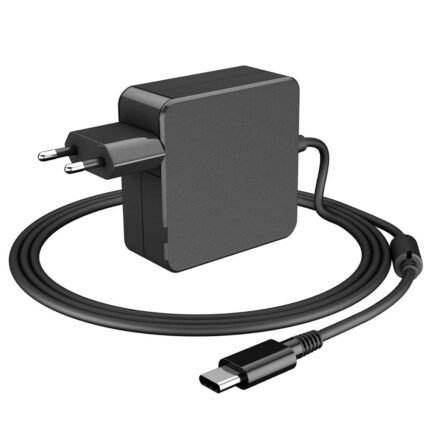 Fugen Universal Wall 65W (5V-20V) USB Type-C Adapter Laptop Charger for de-ll, lenvo, accer,H-P, assus, accer Laptop Notebooks, Black