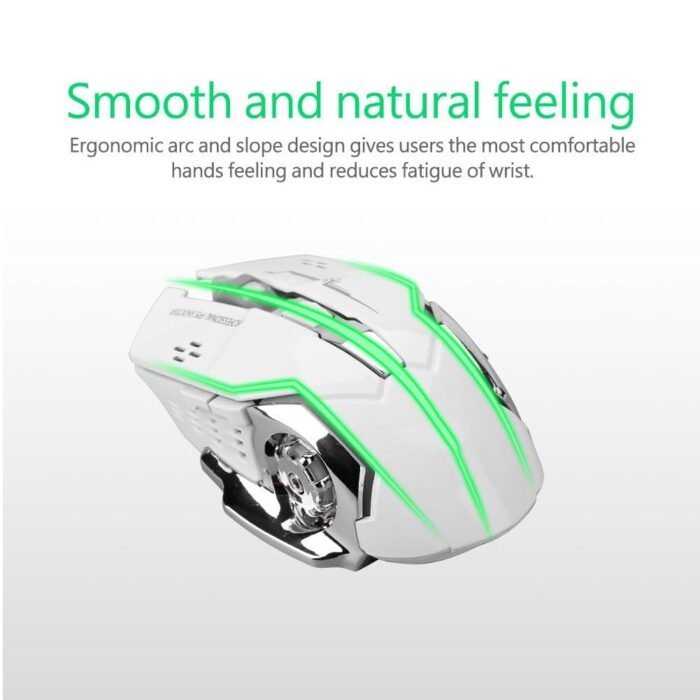Adnet Dual-Mode RGB Wireless Gaming Mouse – Rechargeable Bluetooth & 2.4GHz Optical Mouse with Adjustable DPI, Silent Click, LED Backlit, Compatible with Windows & MacOS. - Image 7