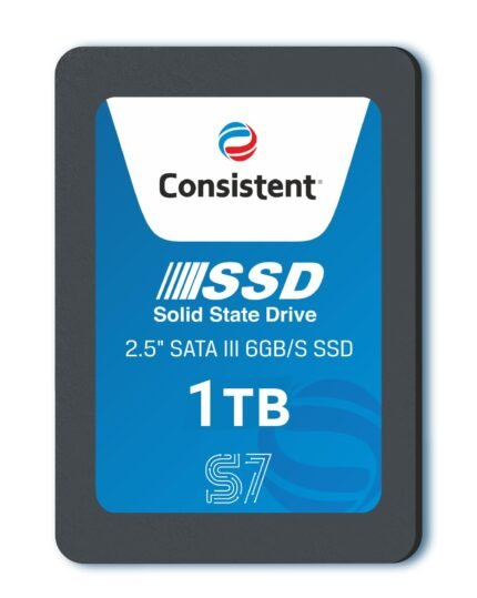 Consistent 2.5 1 TB SSD with SATA III Interface, 6Gb/s,Read/Write Speed Upto - 570/500 MB/s, 5 Years Warranty.