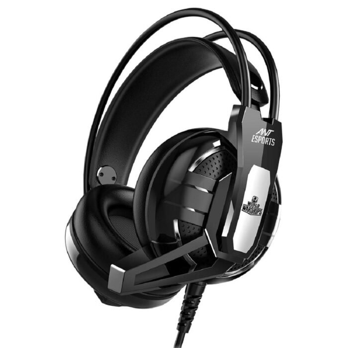 Ant Esports H520W Lightweight Gaming Over Ear Wired Headphones with Mic| 3.5MM Jack |50 MM Drivers | Compatible with PC/ PS4 / Xbox One/Nintendo/Mobile (Black) - Image 1