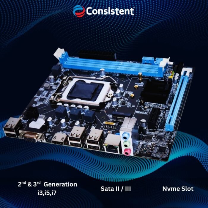 Consistent DDR3 Motherboard CMB H61 with NVME Slot - Image 3
