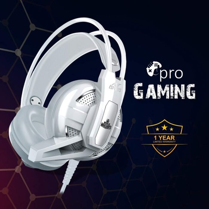 Ant Esports H520W World Of Warships Edition Lightweight Gaming Over Ear Wired Headphones with Mic| 3.5MM Jack |50 MM Drivers | Compatible with PC/ PS4 / Xbox One / Nintendo / Mobile (White) - Image 7