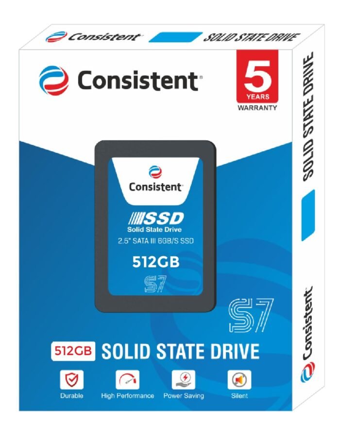 Consistent SSD 512GB 2.5 Inch SATA Internal SSD - Read: 550MB/s & Write: 500MB/s - Solid-State Drive 5 Year Warranty (512, GB) - Image 2
