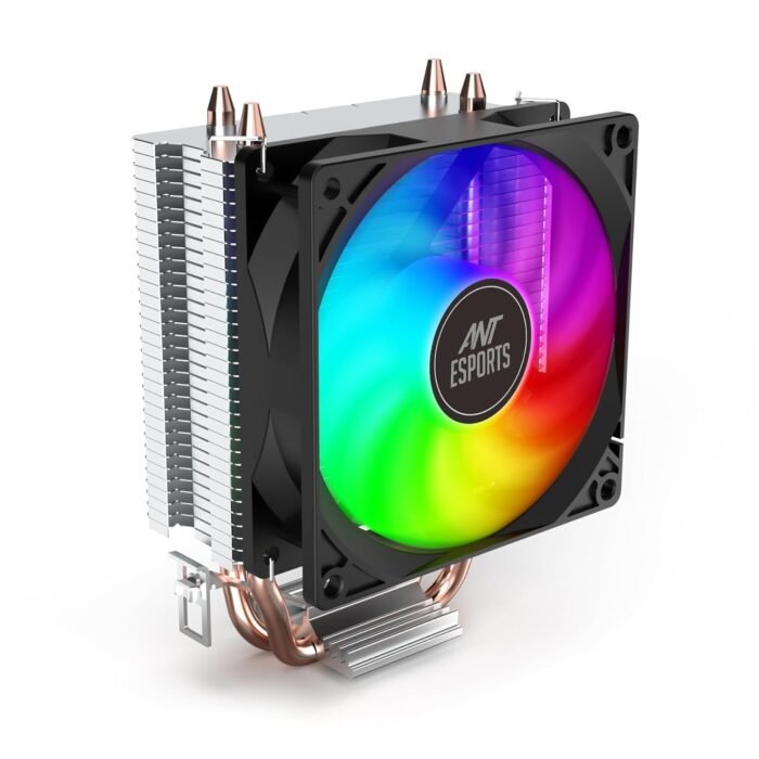 Ant Esports ICE-C200 CPU Cooler/CPU Fan with Rainbow LED Fan | Support - Intel LGA1150, LGA1151, LGA1155, LGA1156, LGA1200, LGA1700 & AMD FM1, FM2, AM2, AM3, AM4 - Image 6