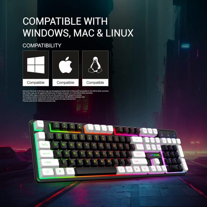 Ant Esports KM1400 Pro Backlit Membrane Gaming Keyboard - Image 7