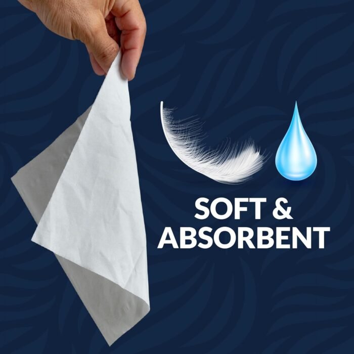 PreSolve| Ultra soft Tissue Paper 2 Ply Soft material hygienic tissues Home Kitchen Cafe & Restaurants Tissue Quick Absorbent Tissue Paper (Premium Quality) 100% Eco- friendly Pack of 2 (200Pcs). - Image 4