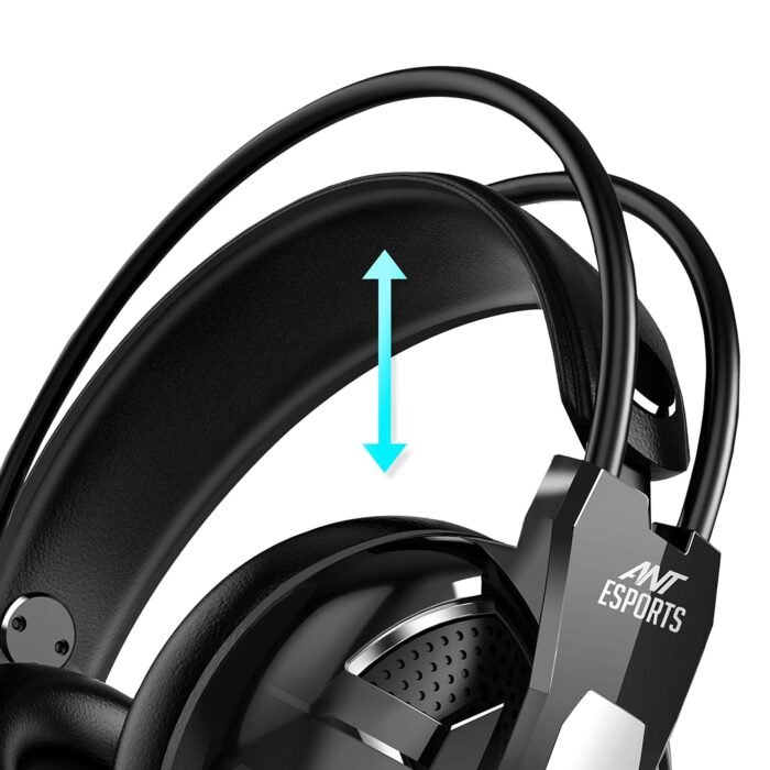 Ant Esports H520W Lightweight Gaming Over Ear Wired Headphones with Mic| 3.5MM Jack |50 MM Drivers | Compatible with PC/ PS4 / Xbox One/Nintendo/Mobile (Black) - Image 4