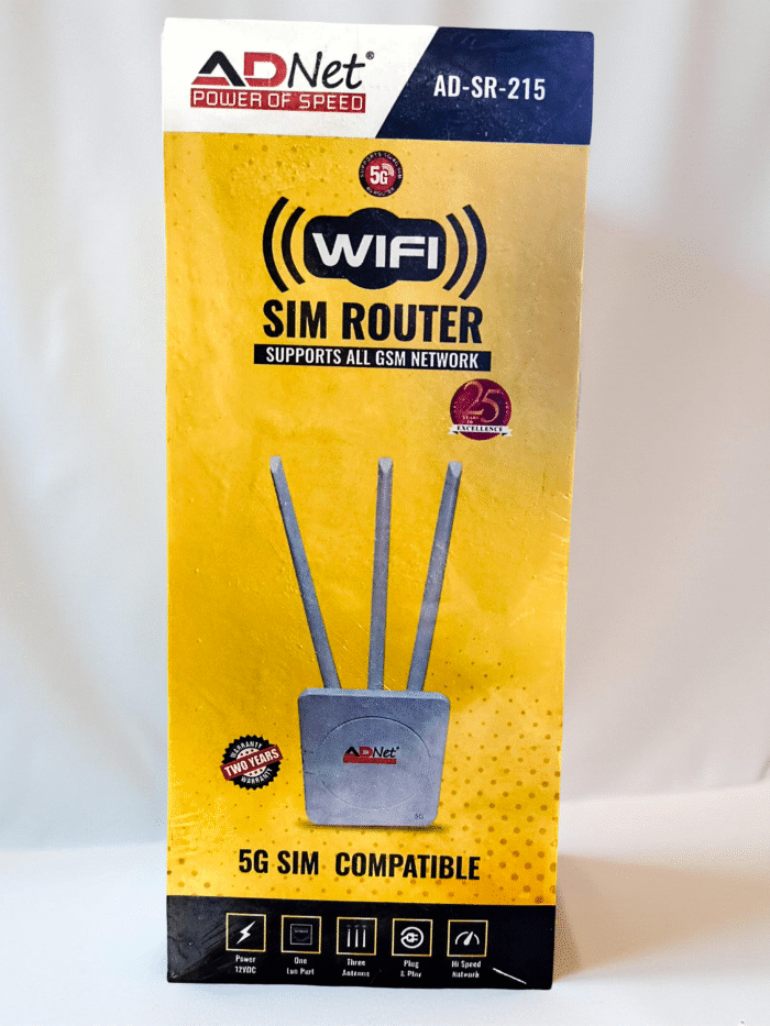 Adnet 5G Router with SIM Card Slot Antenna Support All Sim Cards 300 Mbps 5G Router Router 2.4 GHz, 5 GHz 300 Mbps Wifi Speed Dual Band External Antenna NA  (White) - Image 2