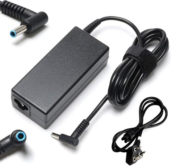 51rPV4NAHPL._SX569_ HP Original 65W Laptop Charger with Power Cable H2O | 19.5V 3.33A AC Adapter | 4.5mm Blue Pin | Compatible with HP Pavilion, EliteBook, ProBook, Envy, Spectre, Chromebook, 240, 245, 250 & 255 G Series - Image 1