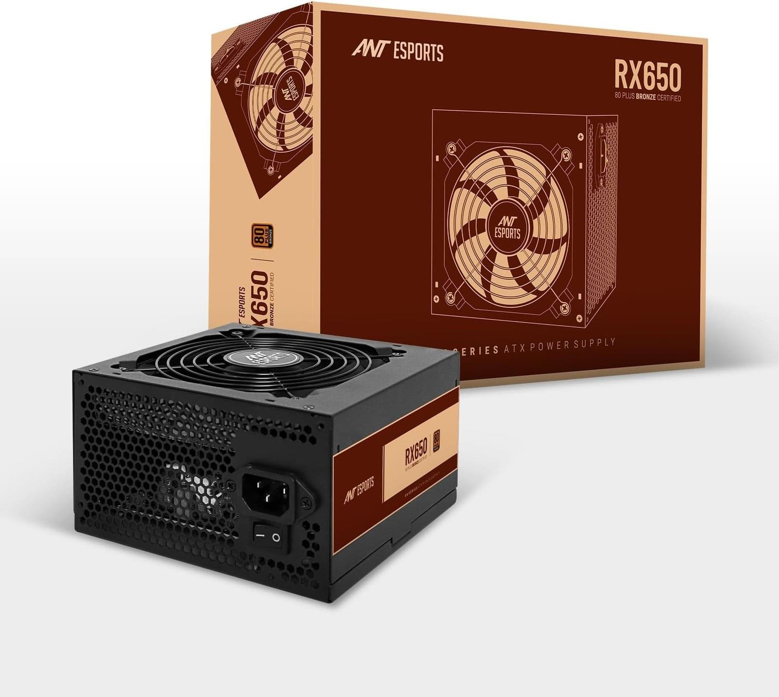 Ant Esports RX650 650 Watt 80 Plus Bronze Certified Power Supply/PSU for PC with Smooth & Silent 120mm Fan - Image 1