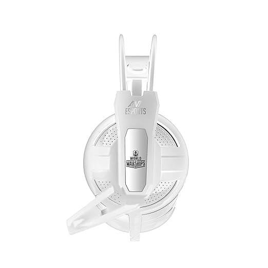 Ant Esports H520W World Of Warships Edition Lightweight Gaming Over Ear Wired Headphones with Mic| 3.5MM Jack |50 MM Drivers | Compatible with PC/ PS4 / Xbox One / Nintendo / Mobile (White) - Image 2