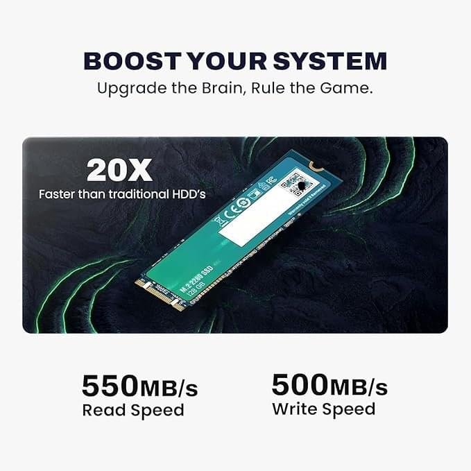 PreSolve | 128GB M.2 2280 SATA Internal SSD | Fast Boot & App Load | Laptop & Desktop Compatible | 5-Year Warranty - Image 2